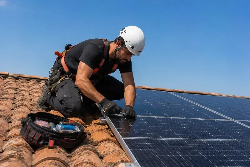 Maintenance et monitoring de panneaux solaires à Saint-Laurent-de-Gosse